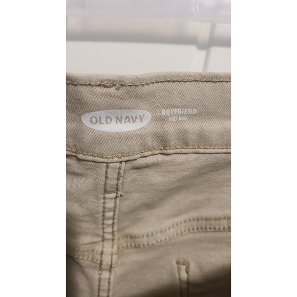 Old Navy boyfriend khaki jean denim shorts 14 - Picture 3 of 4